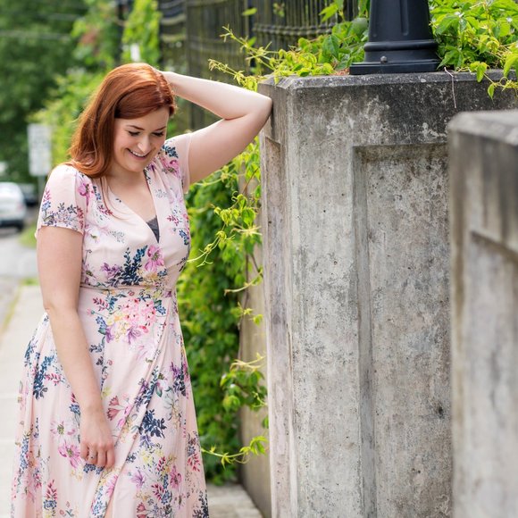 Yumi Kim Calypso Pink Floral Maxi Dress Size Medium - Picture 3 of 17